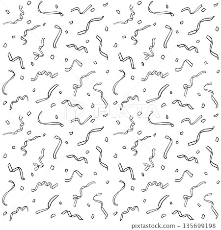 Cracker background material line drawing 135699198