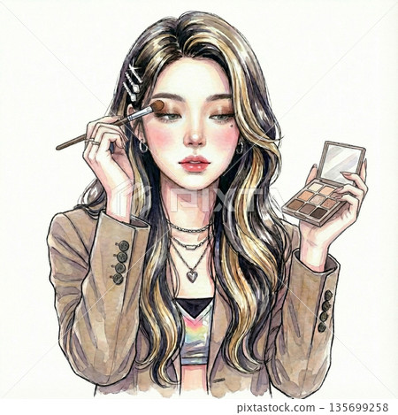 韓國偶像化眼影 135699258