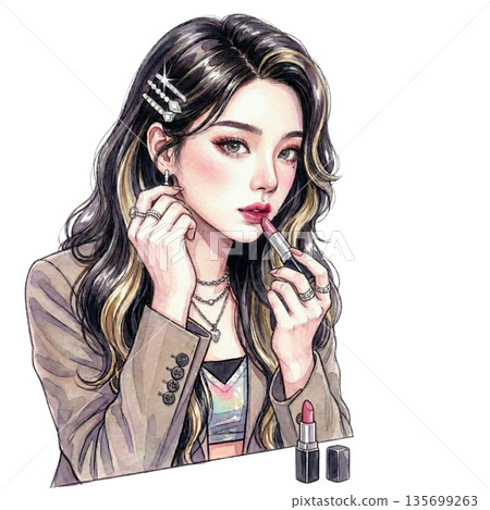 韓國偶像化唇妝 135699263