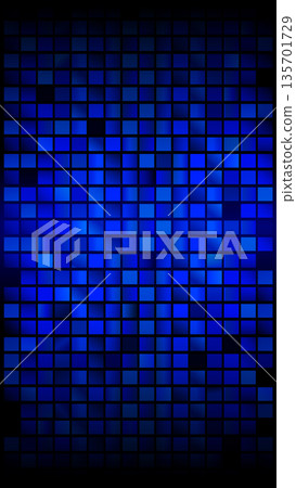 Blue digital grid background with glowing square shapes, abstract pattern for technology Blue digital grid background with glowing square shapes, abstract pattern for technology 135701729