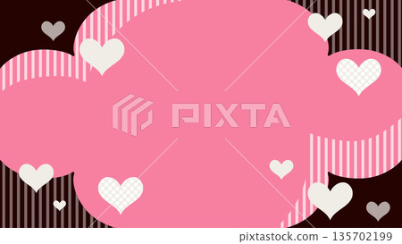 Valentine's Day Background 1 (Hearts/Stripe) 135702199
