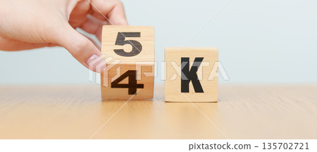 hand change wooden block from 4K to 5K, display resolution, Ultra High Definition, UHD, pixels, Technology, network, TV streaming, Social media and digital concepts hand change wooden block from 4K to 5K, display resolution, Ultra High Definition, UHD, pixels, Technology, network, TV streaming, Social media and digital concepts 135702721