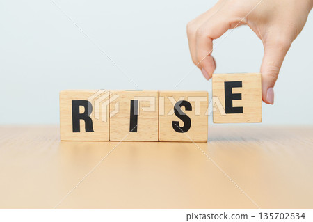 wooden block Rise. High Risk High Return, strategy, analysis, marketing, risk management, wealth, opportunity and Crisis concepts wooden block Rise. High Risk High Return, strategy, analysis, marketing, risk management, wealth, opportunity and Crisis concepts 135702834