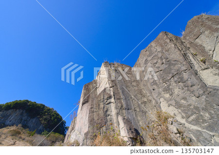 千葉縣的木野霧山，木野霧山岩壁和桌山 135703147