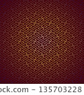 Sayagata pattern (square, burgundy) 135703228
