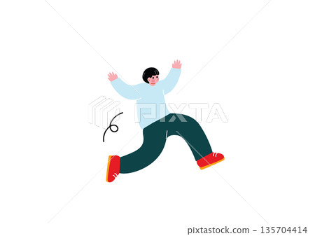 一名男子歡呼慶祝 一名男子歡呼慶祝 135704414