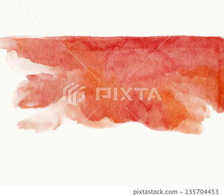 Red Orange Watercolor Abstract Vector Banner Red Orange Watercolor Abstract Vector Banner 135704453