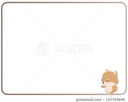 Walking Shiba Inu Frame 135704646