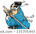 Okita Souji, commander of the Shinsengumi's first unit, takes the stage 135705443