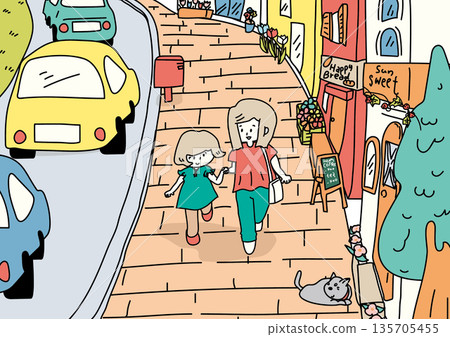 Walking around town 135705455