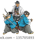 Shinsengumi's Kondo Isami, Hijikata Toshizo, and Okita Souji 135705893