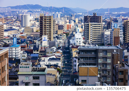 View of Fukuyama city from Fukuyama Castle View of Fukuyama city from Fukuyama Castle 135706475