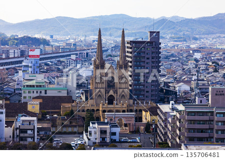 從福山城眺望福山市 135706481