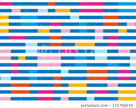 幾何圖案邊框 藍白 135706639