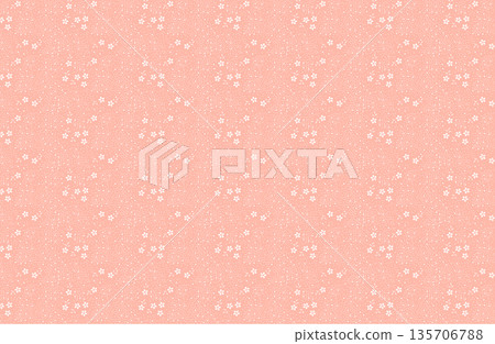 Japanese cherry blossom pattern (cherry blossom snowflakes, pink) Japanese cherry blossom pattern (cherry blossom snowflakes, pink) 135706788