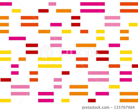 Geometric pattern, squares, white background, pink, orange 135707984