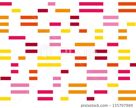 幾何圖案，正方形，白色背景，粉紅色，橘色 135707989