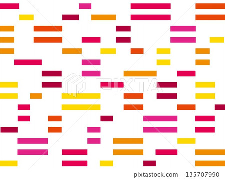 幾何圖案，正方形，白色背景，粉紅色，橘色 135707990