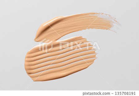 Skin foundation or makeup base. Cosmetic product. Skin foundation or makeup base. Cosmetic product. 135708191