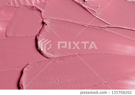 The texture of the lipstick. Close-up 135708202