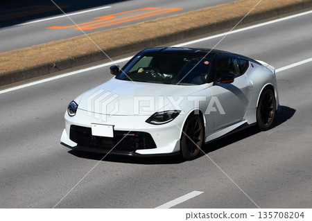 white domestic sports car 135708204