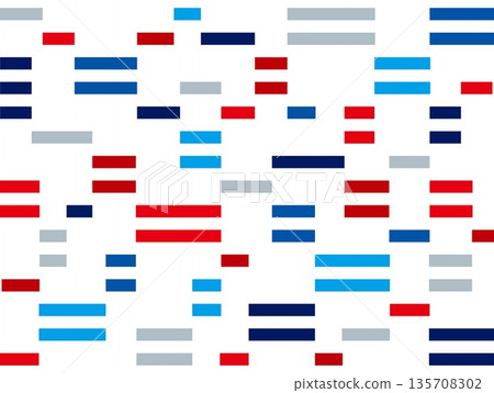 Geometric pattern, square, white background, blue, red Geometric pattern, square, white background, blue, red 135708302