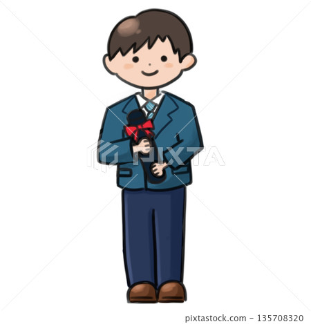 有文憑的高中男孩 135708320