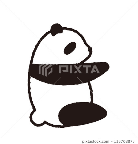 擁抱熊貓插圖 擁抱熊貓插圖 135708873