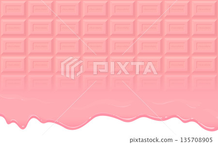 融化的草莓巧克力棒_側放 135708905