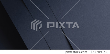 Dark blue matte paper texture with an finish, featuring simple geometric lines and a minimalistic, 135709142