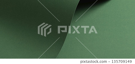 Deep emerald green paper background with a smooth texture and folds. Rich forest and pine tones Deep emerald green paper background with a smooth texture and folds. Rich forest and pine tones 135709149