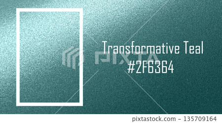 Green-blue transformative teal texture with soft motion lines adding depth to the 2026 design look.. 135709164
