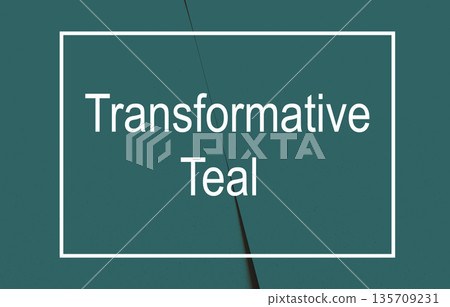 Smooth abstract surface in transformative teal revealing a soft digital gradient for design use.. Smooth abstract surface in transformative teal revealing a soft digital gradient for design use.. 135709231