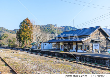 Yusubara Station in winter, Tagawa District, Fukuoka Prefecture Yusubara Station in winter, Tagawa District, Fukuoka Prefecture 135709859