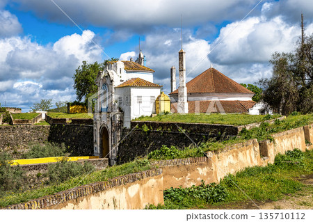 The Chapel of Our Lady of Conceicao in Elvas, Portugal. It features intricate azulejos and religious art. The Chapel of Our Lady of Conceicao in Elvas, Portugal. It features intricate azulejos and religious art. 135710112