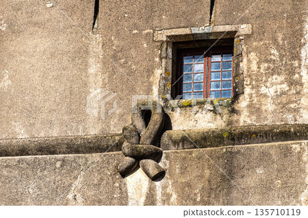 Evoramonte Castle in Portugal. Medieval castle in the village of Evora Monte, in the Alentejo region in Portugal 135710119