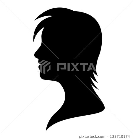 Human head silhouette Human head silhouette 135710174