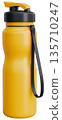 Yellow Sport Water Bottle 3D Illustration 135710247