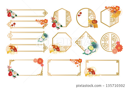 中式邊框裝飾邊框 135710302