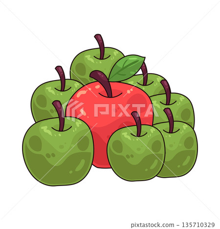 illustration of Apples illustration of Apples 135710329