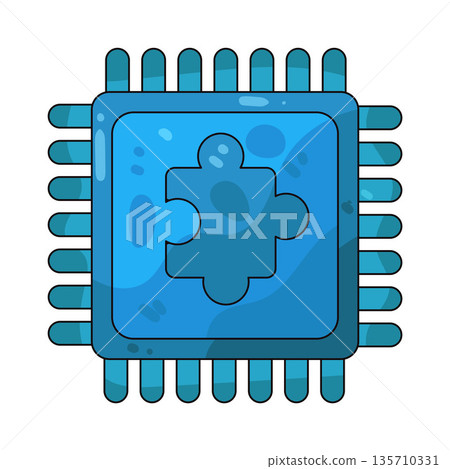 illustration of AI strategy 135710331