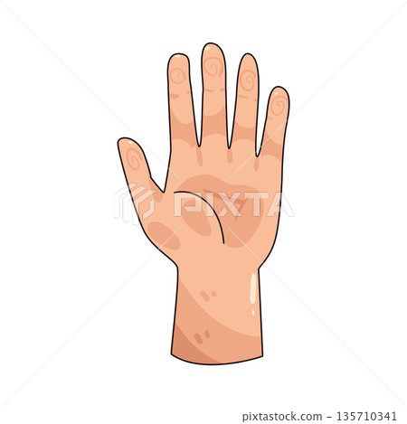 illustration of Open Hand 135710341