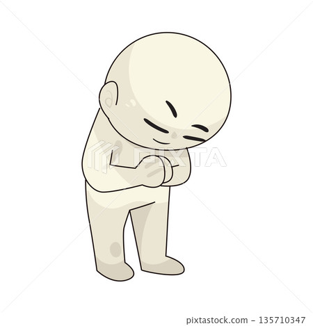 illustration of greeting hands illustration of greeting hands 135710347