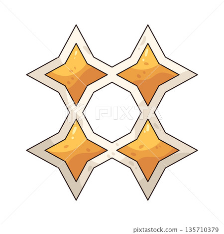 illustration of four stars 135710379