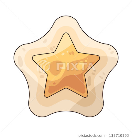 illustration of glow star illustration of glow star 135710393