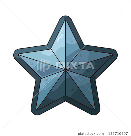 illustration of hard star 135710397