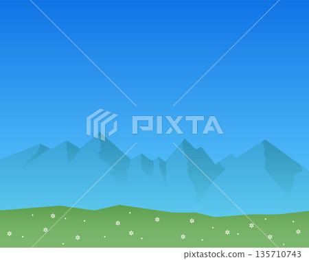 Plateau background illustration Plateau background illustration 135710743