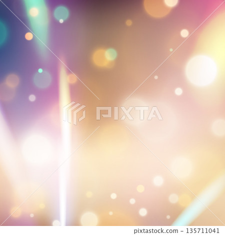 Dreamlike abstract background with soft purple gold and teal bokeh lights and glowing ethereal streaks for creative digital wallpaper Dreamlike abstract background with soft purple gold and teal bokeh lights and glowing ethereal streaks for creative digital wallpaper 135711041