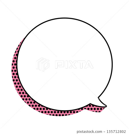 Simple speech bubble illustration circle 135712802