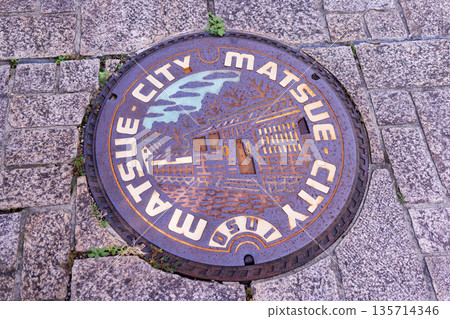 Designer manhole cover - Samurai residence 135714346
